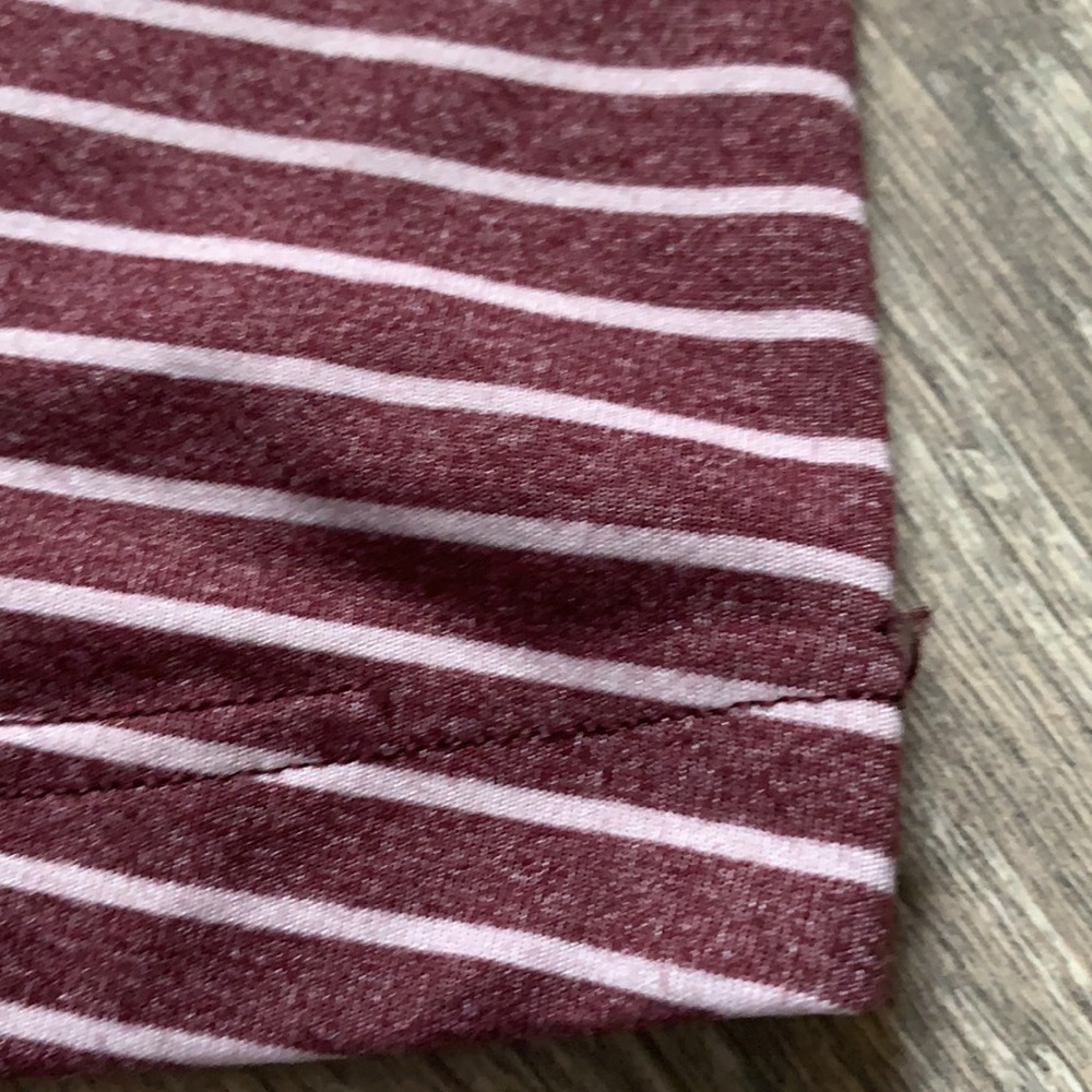 Lululemon cool racerback tank top west2east stripe Heathered Bordeaux drama - Picture 5 of 8